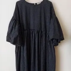 未使用現行品✨45R カルゼヒッコリーコート ロング レディース藍染