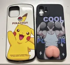 ピカチュウと重量挙げのiPhone用ケース