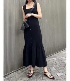 バックオープンチェンジプリーツ　ワンピース