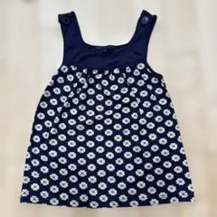 MARC BY MARC JACOBS デイジー柄タンクトップ トップ ネイビー