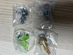 どこでもいっしょ めじるしアクセサリー クロ、スズキ、リッキー、ピエールセット