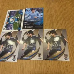 サッカー日本代表 斉藤光毅 トレーディングカード 5枚セット