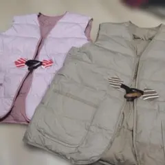 ペアーのダウンベスト