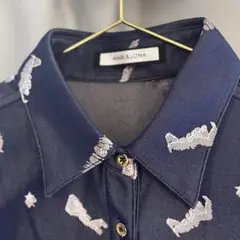 極美品 MARK & LONA ロゴ入り　ポロワンピース ゴルフウェア MARK&LONA - マークアンドロナ ワンピース ゴルフウェアの通販