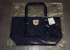 フェイラー オールドテディ ワッペントートバッグ ネイビー