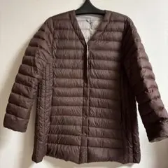 Vネック ダウンキルティングジャケット　コート