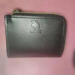 moz 牛革コンパクト財布　黒のサムネイル