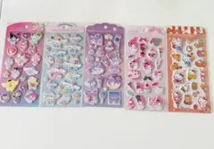【正規品】サンリオ　ジュエルマシュマロステッカーズ　５点セット　まとめ