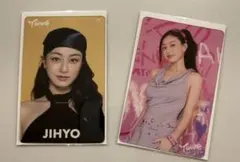 TWICE ジヒョ THISISFORオフラインくじ クリアカード