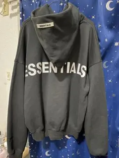 ESSENTIALS FEAR OF GOD ブラック　パーカー