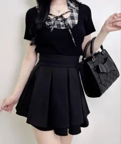 INGNI アソート柄シャツドッキング半袖リブニットのサムネイル