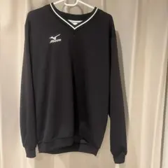 Mizuno ブラック Vネック 長袖ウェア
