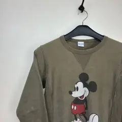 ディズニー　オフィシャル　ミッキー　両面プリントスウェット