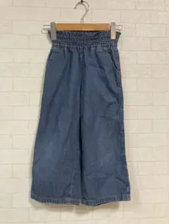 GU デニム ワイドパンツ 110センチ　春