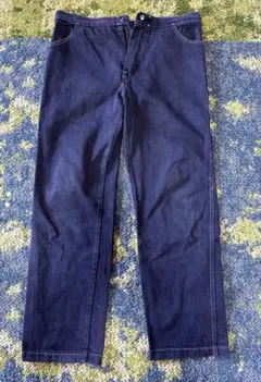 70s-80sダークブルー ワークパンツ　ユーラビンテージ