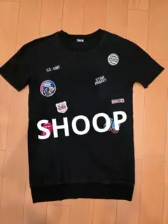SHOOP 黒ヘビーTシャツ
