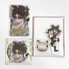 東京エイリアンズ クリアカード 缶バッジ アクスタ ねこっこ 憂炎 明明