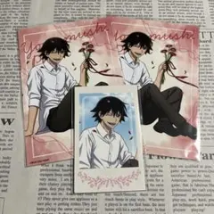 新開悠人＊弱虫ペダル＊AGF＊バースデーフラワー3＊ブロマイド＊ポラショ3点