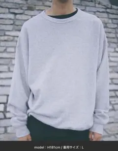 LIDNM　SILK BLEND VINTAGE SWEATER