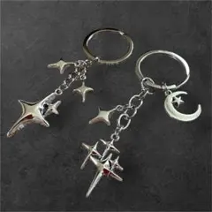 星型チャーム　キーホルダー　スター　ペア　Y2K 韓国　カップル　ギフト