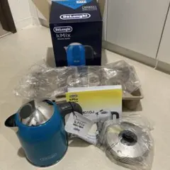 b*e様 DeLonghi kMix 電気ケトル 青色 未使用品注意持ち手にねばのサムネイル