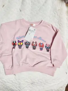 新品 仮面ライダーシリーズ トレーナー ピンク 100