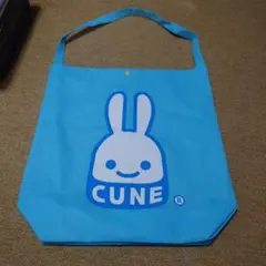 CUNE トートバッグ ライトブルー ウサギのサムネイル