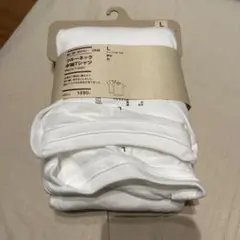 【未使用品】MUJI クルーネック半袖Tシャツ Lサイズ　白色　2枚組