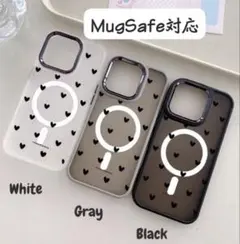 iPhone17ケース ハート マグセーフ MagSafe スマホケース