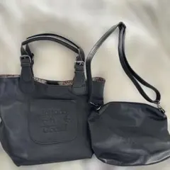 Vittorio Godi ブラック トートバッグ　ショルダー付き