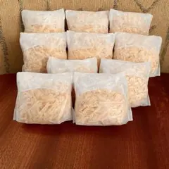 ♧63 削りたてをお届けします　ヒノキチップ　ヒノキおがくず10袋　かんなくず