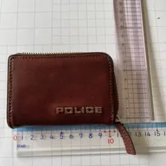 POLICE レザーコインケース 小銭入れ ブラウンのサムネイル
