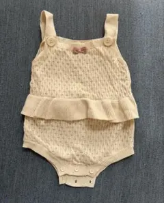 mamaraku ニットロンパース 70サイズ 女の子 ベビー