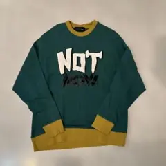 aidas NOT NOW クルーネック トレーナー