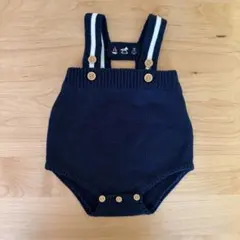 Cottoli ベビー ニット ロンパース ネイビー 70
