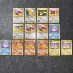 美品　ポケモンカード　ブイズ　旧裏　14枚　わるいサンダース　わるいブースターのサムネイル