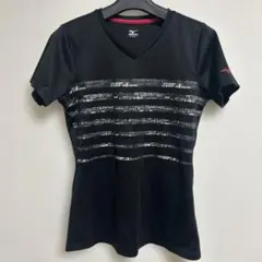 mizuno ミズノ スポーツTシャツ 半袖ランニングジムバレーレディスブラックのサムネイル