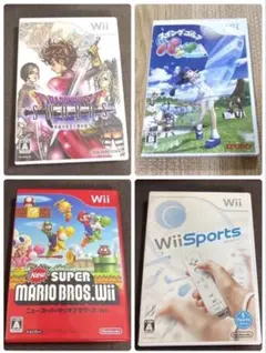 (動作未確認)Wiiソフト 4本セット まとめ売り