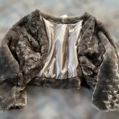 axes femme フェイクファーボレロ グレーのサムネイル