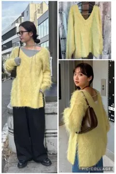 kastane＊シャギーVニットプルオーバー＊