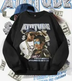 SHEIN⭐︎グラフィックプリント⭐︎ブラック⭐︎スウェット⭐︎L