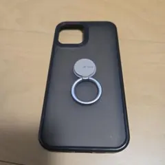 iPhone12用透明ケース リングスタンド付き