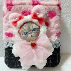 着ぐるみルミちゃんふわふわボアサコシュ　コヤンイサムチョン　ハートボア&ツイード