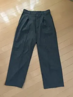 UNIQLO ユニクロ タックワイドパンツ グレー L