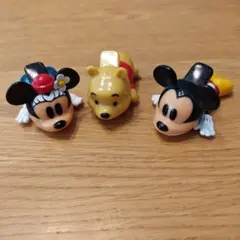 ミッキー ミニー プーさん クリップ 3個セット　マグネット付き