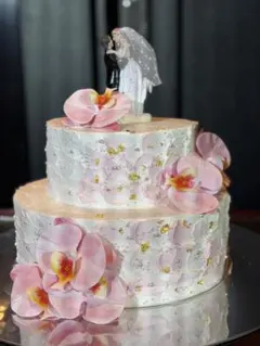 結婚式/ウェディングケーキ/トッパー/新郎新婦フィギュア付き