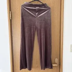しまむら2PINK ベロアパンツ