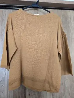 earth music&ecologyキャメル色 長袖ニット