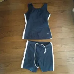 ネイビー タンクトップ ショートパンツ 水着セット