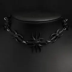 【3Dprinted】black necklace grunge y2k